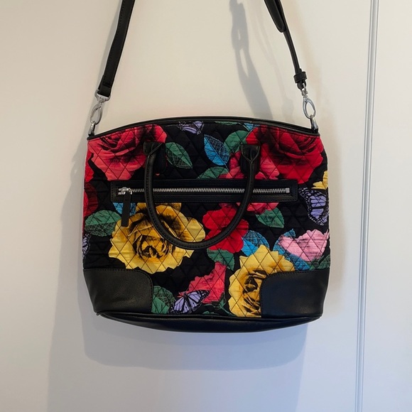 NWOT Vera Bradley Havana Rose Satchel Shoulder Bag - Picture 4 of 9